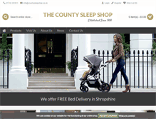 Tablet Screenshot of countysleepshop.co.uk